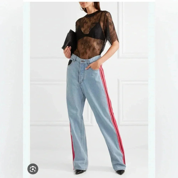 Koche striped wide leg jeans - Picture 16 of 16